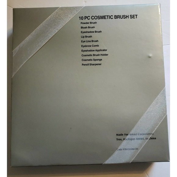10 PC Cosmetic Brush Set NIB - Picture 2 of 2